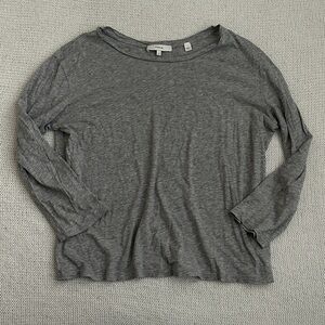 Vince 100% Pima Cotton Long Sleeve Shirt Gray Size Small